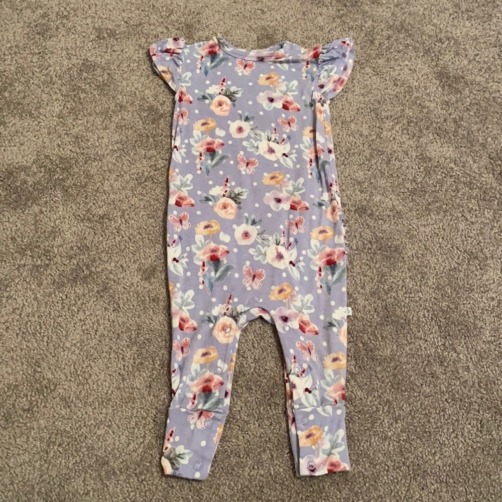 Posh Peanut Samantha Cap Sleeve Romper